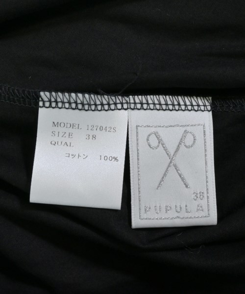 PUPULA（ププラ）Tシャツ・カットソー 黒 サイズ:38(M位) レディース/2200610778063