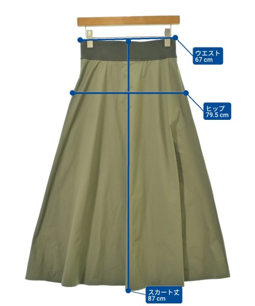 PUPULA（ププラ）ロング・マキシ丈スカート カーキ サイズ:38(M位) レディース/2200669781359