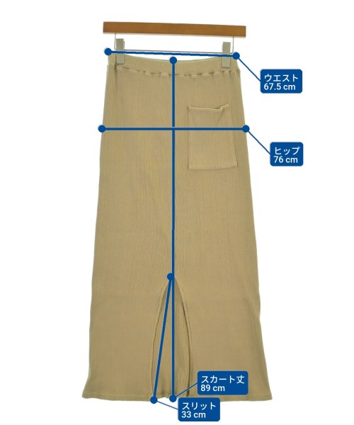 Ron Herman California（ロンハーマンカリフォルニア）ロング・マキシ丈スカート ベージュ サイズ:XS レディース/2200641290084