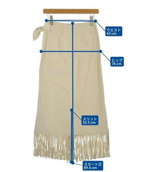 Ron Herman California（ロンハーマンカリフォルニア）ロング・マキシ丈スカート 白 サイズ:XS レディース/2200631145783