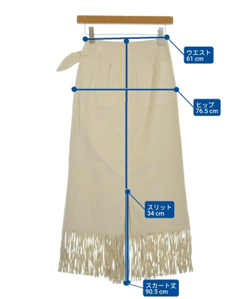 Ron Herman California（ロンハーマンカリフォルニア）ロング・マキシ丈スカート 白 サイズ:XS レディース/2200631145806