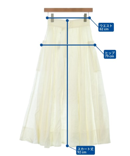 Ron Herman California（ロンハーマンカリフォルニア）ロング・マキシ丈スカート 白 サイズ:XS レディース/2200631156710