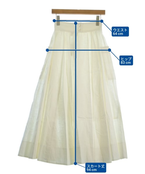 Ron Herman California（ロンハーマンカリフォルニア）ロング・マキシ丈スカート 白 サイズ:XS レディース/2200631158967