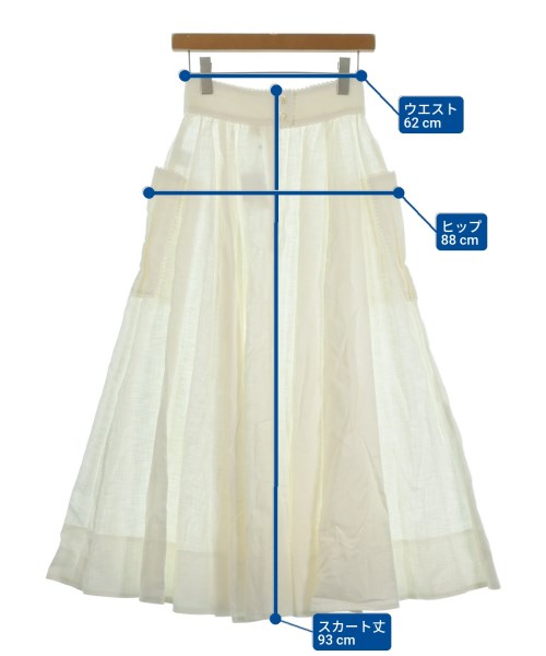 Ron Herman California（ロンハーマンカリフォルニア）ロング・マキシ丈スカート 白 サイズ:XS レディース/2200631173700