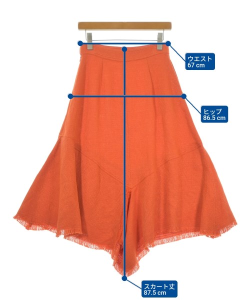 Ron Herman California（ロンハーマンカリフォルニア）ロング・マキシ丈スカート オレンジ サイズ:S レディース/2200631197874