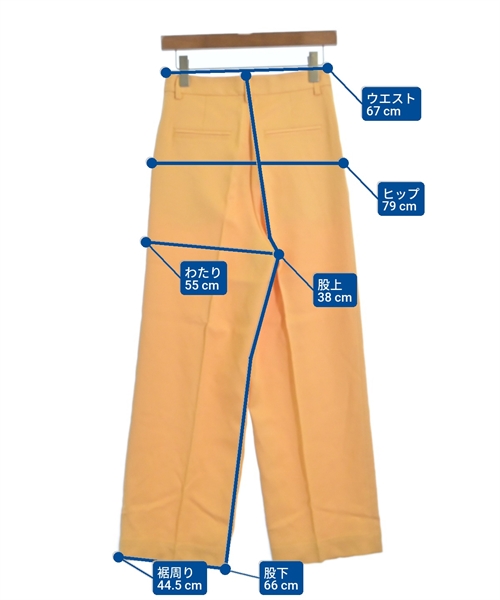 Ron Herman California（ロンハーマンカリフォルニア）スラックス 黄 サイズ:XS レディース/2200631210467