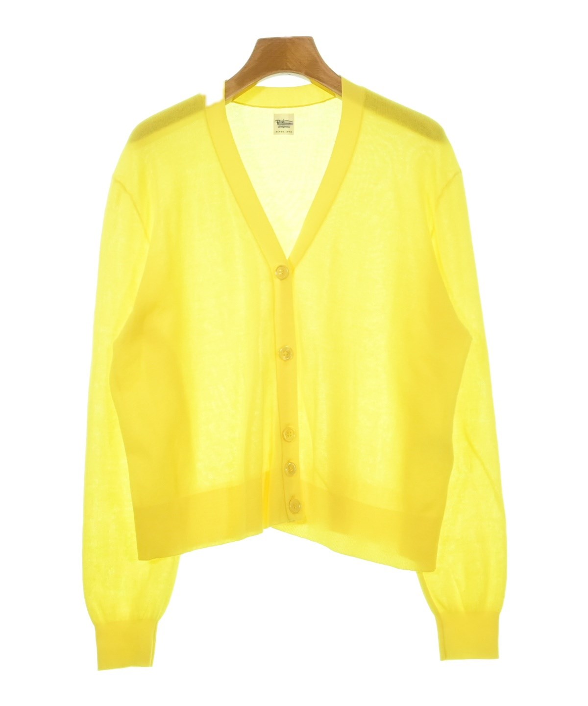 【美品】Ron Hermanロンハーマン　コットンカーディガン　イエロー Ron Herman California（ロンハーマンカリフォルニア）カーディガン 黄
