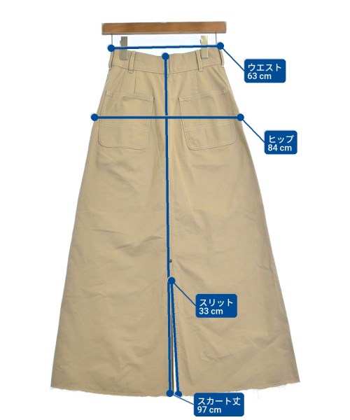 Ron Herman California（ロンハーマンカリフォルニア）ロング・マキシ丈スカート ベージュ サイズ:XS レディース/2200675462051