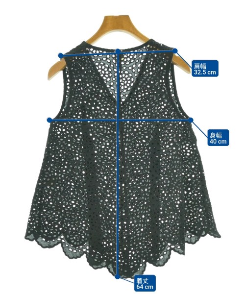 Ron Herman California（ロンハーマンカリフォルニア）ベスト 黒 サイズ:XS レディース/2200676408065