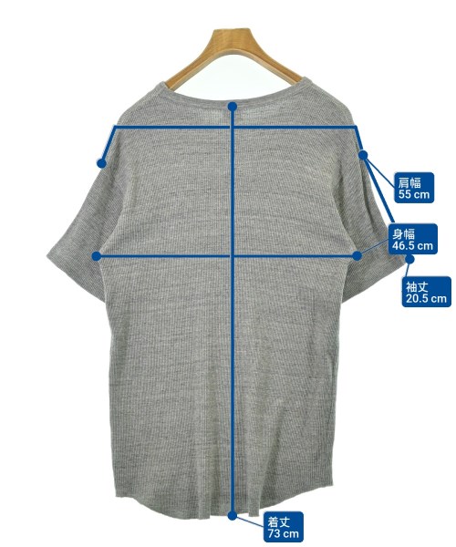 Healthknit（ヘルスニット）Tシャツ・カットソー グレー サイズ:M メンズ/2200687915064