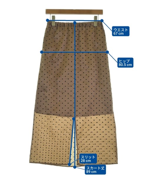 Te chichi（テチチ）ロング・マキシ丈スカート 茶 サイズ:F レディース/2200615647203