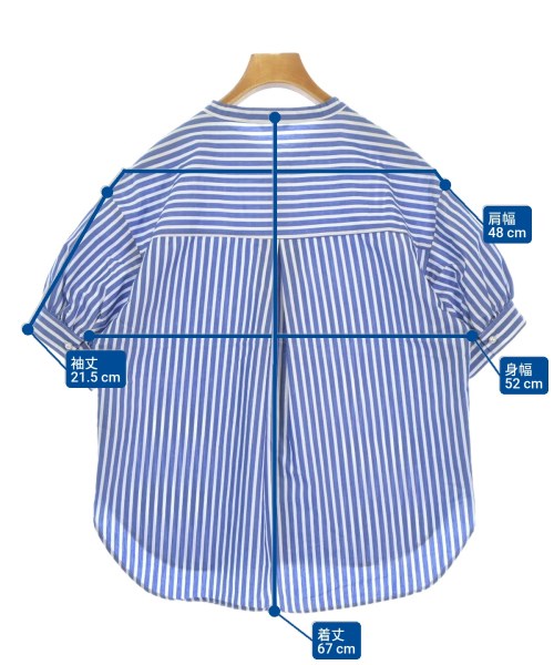 Te chichi（テチチ）ブラウス 青 サイズ:F レディース/2200620595032