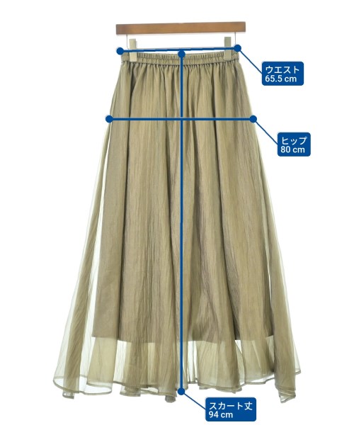 Te chichi（テチチ）ロング・マキシ丈スカート カーキ サイズ:F レディース/2200693975052