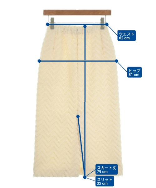 Te chichi（テチチ）ロング・マキシ丈スカート 白 サイズ:S レディース/2200657628048