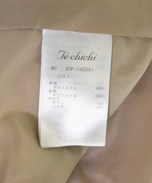 Te chichi（テチチ）ダウンジャケット/ダウンベスト ベージュ サイズ:L レディース/2200709770015