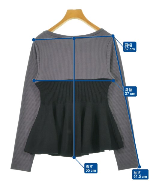 ViS（ヴィス）ニット・セーター 黒 サイズ:F レディース/2200633685089