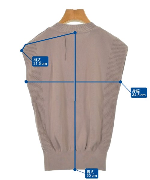 ViS（ヴィス）ベスト/ノースリーブ 茶 サイズ:F レディース/2200633685096