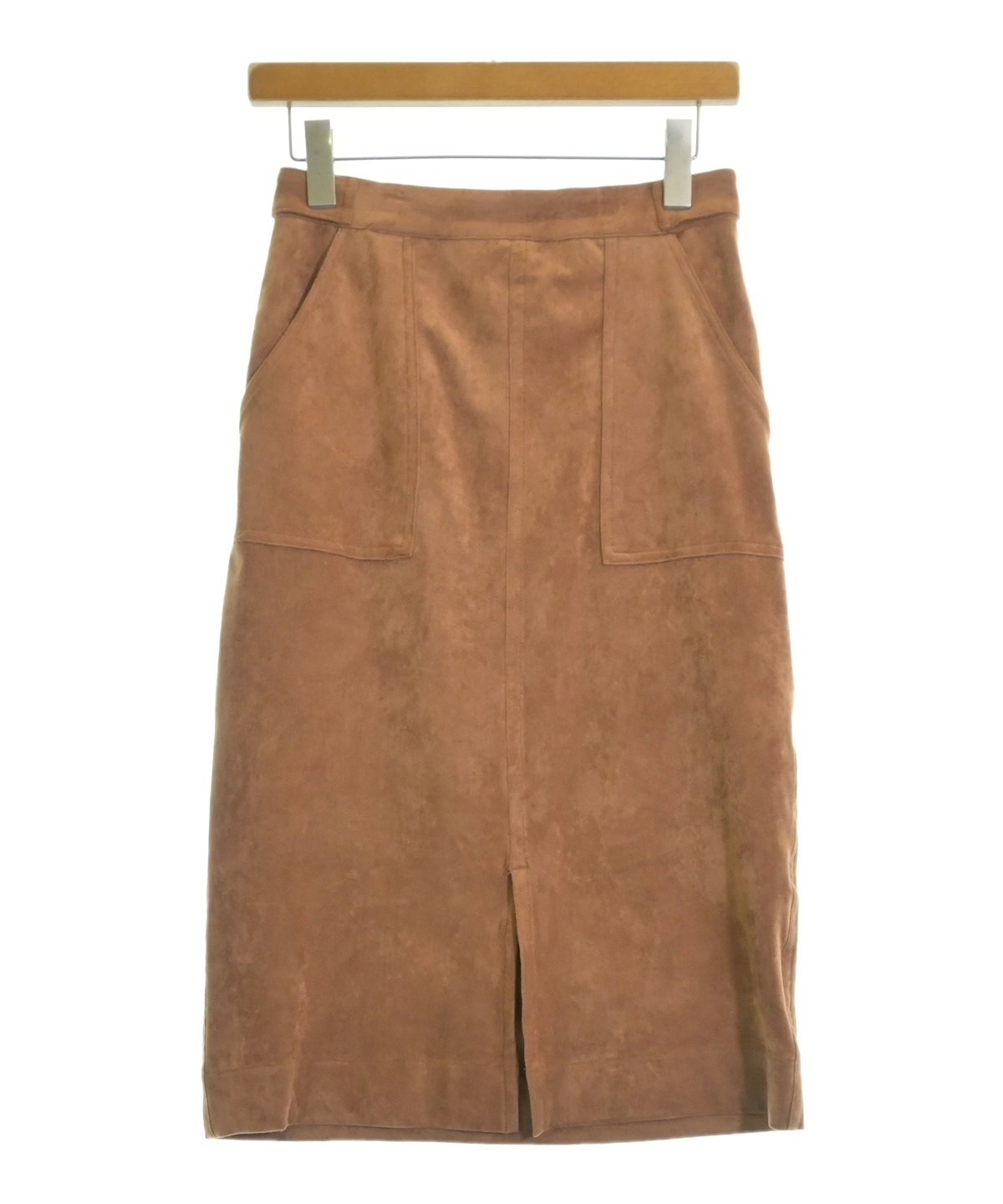 ViS（ヴィス）ひざ丈スカート 茶 サイズ:M レディース/2200637418089