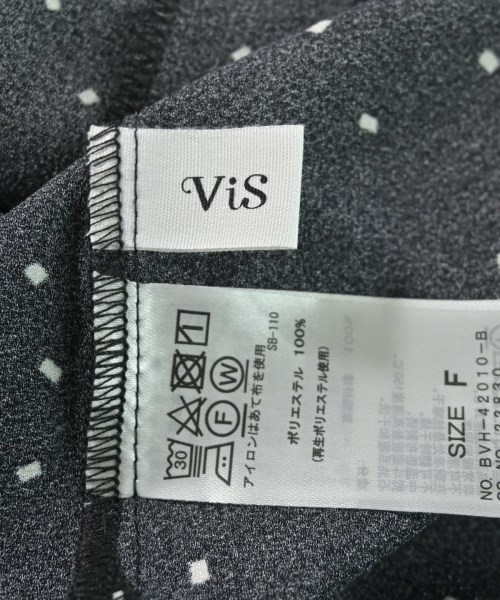 ViS（ヴィス）ブラウス 黒 サイズ:F レディース/2200627858024
