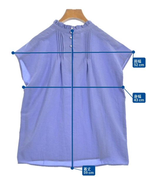 ViS（ヴィス）カジュアルシャツ 青 サイズ:F レディース/2200640341060