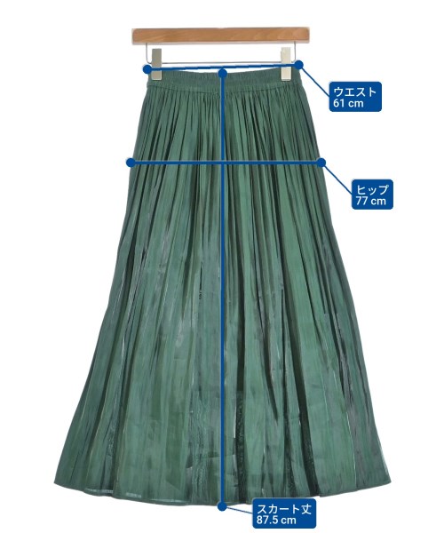 ViS（ヴィス）ロング・マキシ丈スカート 緑 サイズ:M レディース/2200622529035