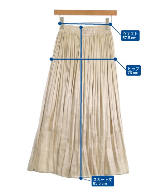 ViS（ヴィス）ロング・マキシ丈スカート ベージュ サイズ:S レディース/2200613789011