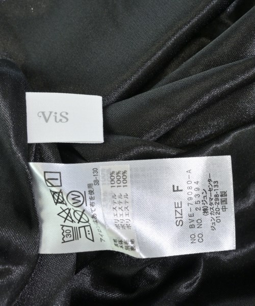 ViS（ヴィス）ワンピース 黒 サイズ:F レディース/2200614575088