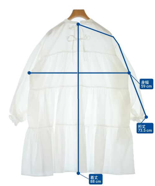 ViS（ヴィス）ワンピース 白 サイズ:F レディース/2200618795055