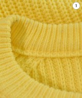 ViS（ヴィス）ニット・セーター 黄 サイズ:F レディース/2200667569027