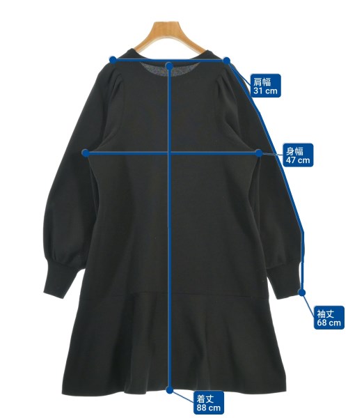 ViS（ヴィス）ワンピース 黒 サイズ:F レディース/2200672521041