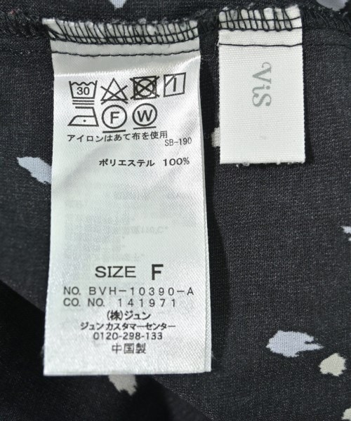 ViS（ヴィス）ブラウス 黒 サイズ:F レディース/2200672190056