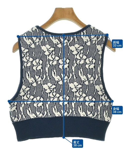 ViS（ヴィス）ベスト 紺 サイズ:F レディース/2200673584021