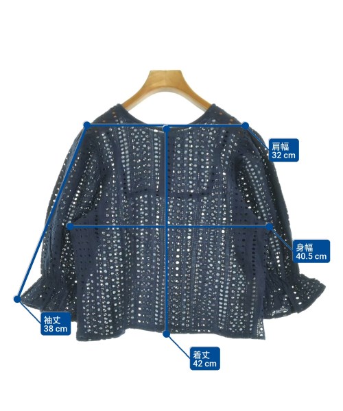 ViS（ヴィス）ブラウス 紺 サイズ:F レディース/2200650281035