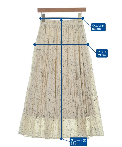 ViS（ヴィス）ロング・マキシ丈スカート 白 サイズ:M レディース/2200654955086