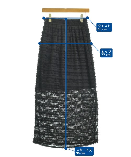 ViS（ヴィス）ロング・マキシ丈スカート 黒 サイズ:F レディース/2200653803043