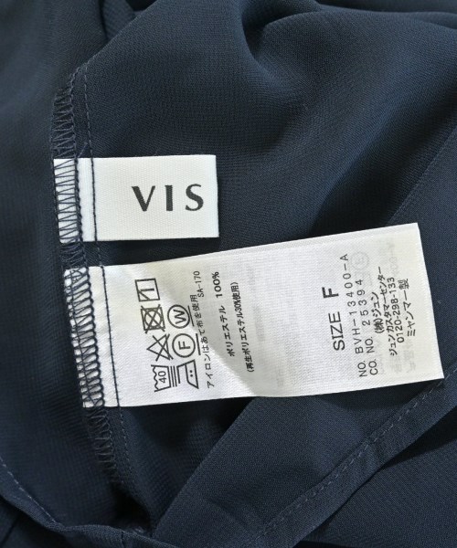ViS（ヴィス）ブラウス 紺 サイズ:F レディース/2200658715075