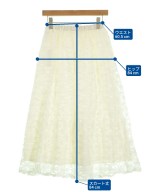 ViS（ヴィス）ロング・マキシ丈スカート 白 サイズ:F レディース/2200637917032