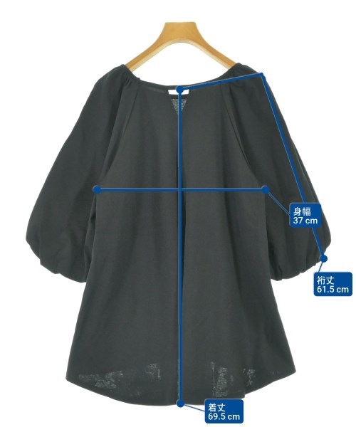 ViS（ヴィス）ブラウス 黒 サイズ:F レディース/2200634219139