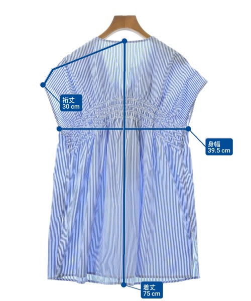 ViS（ヴィス）ブラウス 青 サイズ:F レディース/2200640612177