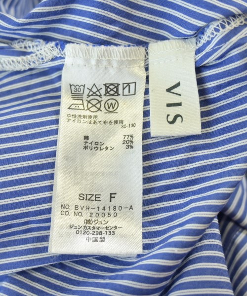 ViS（ヴィス）ブラウス 青 サイズ:F レディース/2200641894060