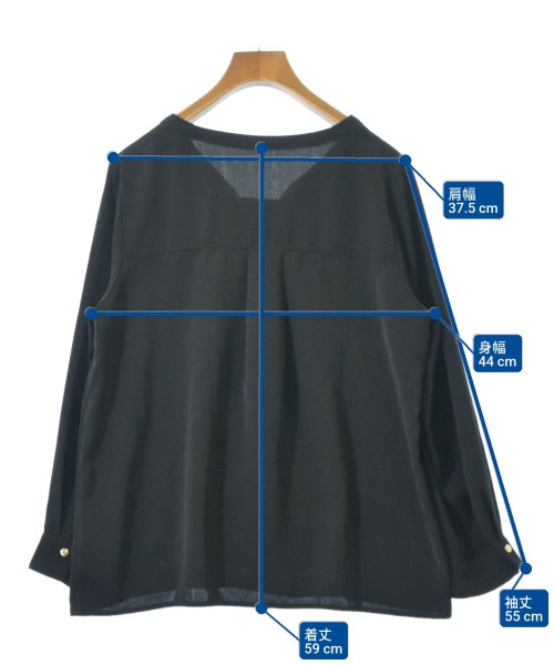 ViS（ヴィス）ブラウス 黒 サイズ:F レディース/2200645926040