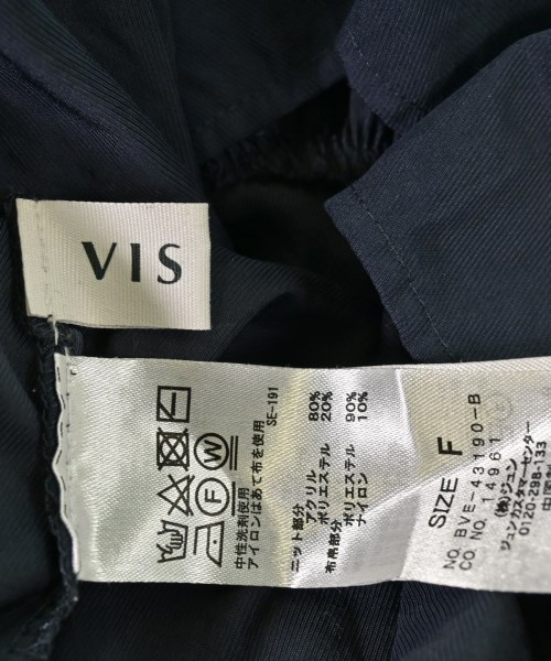 ViS（ヴィス）ワンピース 紺 サイズ:F レディース/2200648634041