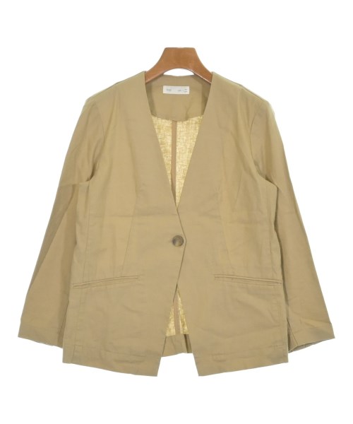 ViS(ヴィス)ノーカラージャケット ベージュ サイズ:S/2200665500077
