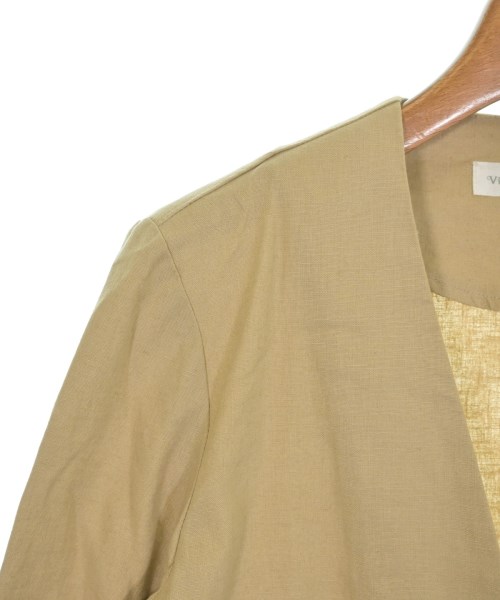 ViS（ヴィス）ノーカラージャケット ベージュ サイズ:S レディース/2200665500077