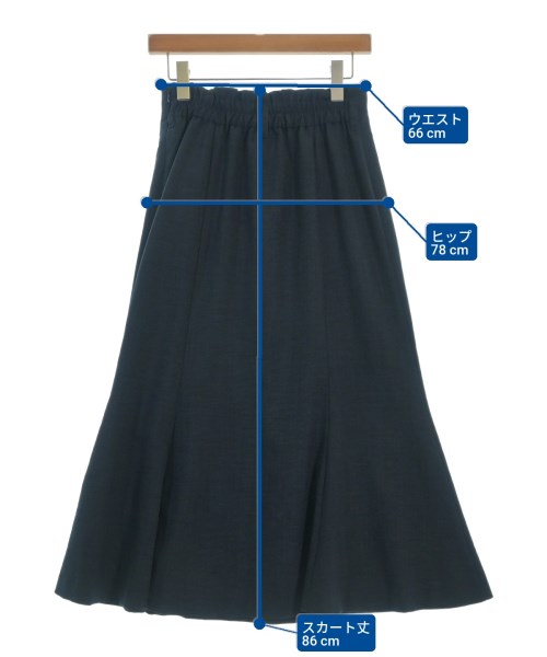 ViS（ヴィス）ロング・マキシ丈スカート 紺 サイズ:M レディース/2200689134111