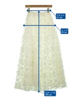 Tsuru（ツル）ロング・マキシ丈スカート 白 サイズ:36(S位) レディース/2200652318074