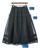Tsuru（ツル）ロング・マキシ丈スカート 黒 サイズ:36(S位) レディース/2200687268146