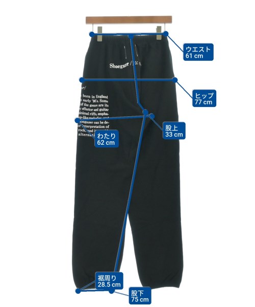 TAKAHIROMIYASHITATheSoloist.（タカヒロミヤシタザソロイスト）スウェットパンツ 黒 サイズ:46(M位) メンズ/2200637788021