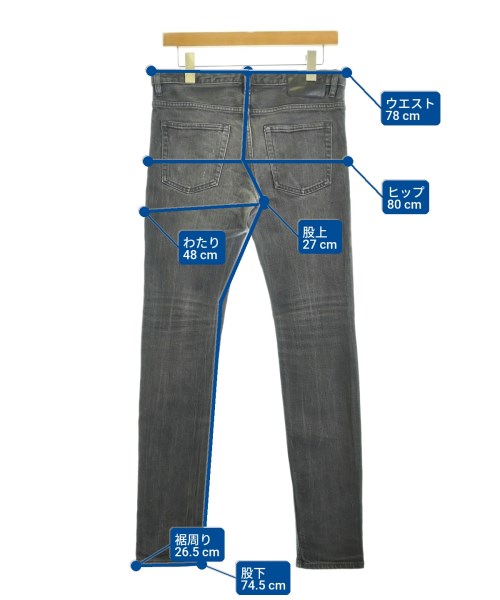 TAKAHIROMIYASHITATheSoloist.（タカヒロミヤシタザソロイスト）デニムパンツ グレー サイズ:31(M位) メンズ/2200542171062