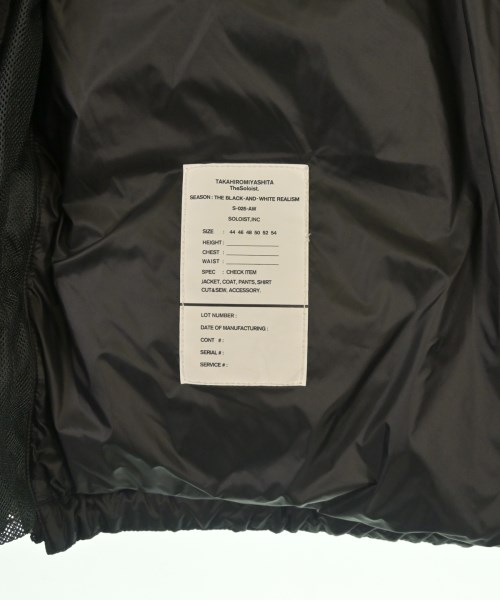 TAKAHIROMIYASHITATheSoloist.（タカヒロミヤシタザソロイスト）ダウンジャケット/ダウンベスト 黒 サイズ:46(M位) メンズ/2200625178018